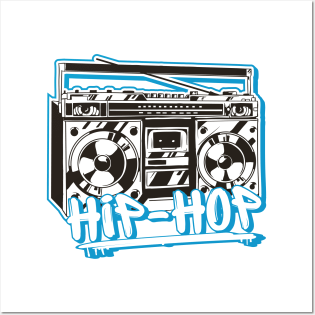 Hip Hop Rap Retro Music 80s and 90s Ghettoblaster Gift - Hip Hop - Posters  and Art Prints | TeePublic
